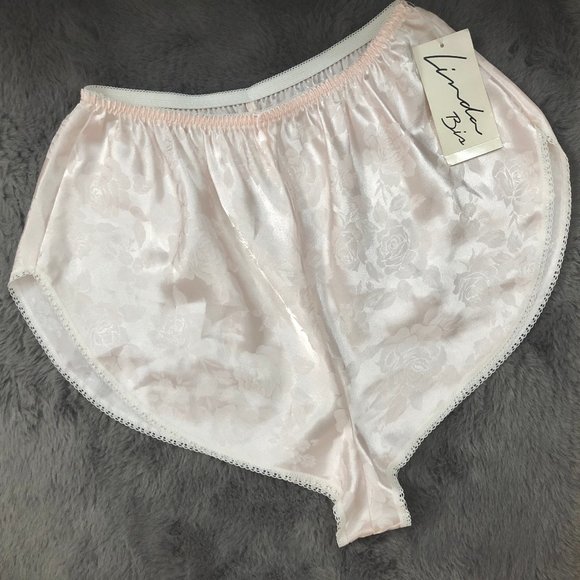 Vintage Other - NWT Vintage Cottagecore Lingerie Satin Lace Shorts